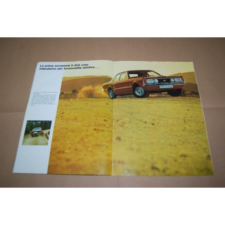 PROSPEKT BROCHURE DEPLIANT FORD TAUNUS - 10 PAGINE LIEVI ONDULAZIONI