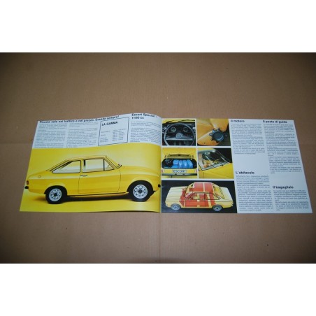 PROSPEKT BROCHURE DEPLIANT FORD ESCORT GAMMA VERSIONI - 6 PAGINE
