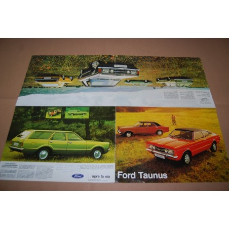 PROSPEKT BROCHURE DEPLIANT FORD TEUNUS GAMMA VERSIONI - 4 PAGINE BUONO