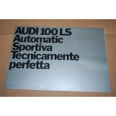 PROSPEKT BROCHURE DEPLIANT AUDI 100 LS AUTOMATIC SPORTIVA - POSTER 4 PAGINE