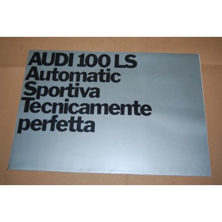 PROSPEKT BROCHURE DEPLIANT AUDI 100 LS AUTOMATIC SPORTIVA - POSTER 4 PAGINE