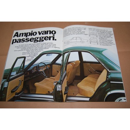 PROSPEKT BROCHURE DEPLIANT AUDI 100 AGOSTO 1970 - 12 PAGINE
