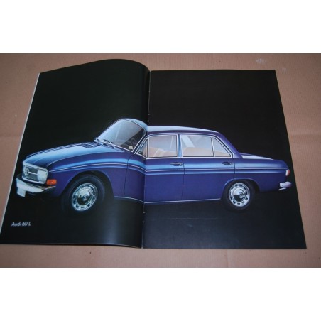PROSPEKT BROCHURE DEPLIANT AUDI 60L 1500 AGOSTO 1970 - 12 PAGINE