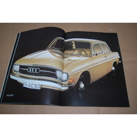 PROSPEKT BROCHURE DEPLIANT AUDI 60L 1500 AGOSTO 1970 - 12 PAGINE