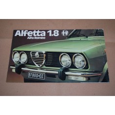 PROSPEKT BROCHURE DEPLIANT ALFA ROMEO ALFETTA 1.8 - POSTER 4 PAGINE, ONDULAZIONI