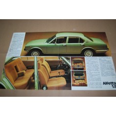 PROSPEKT BROCHURE DEPLIANT ALFA ROMEO ALFETTA 1.8 - POSTER 4 PAGINE, ONDULAZIONI 2
