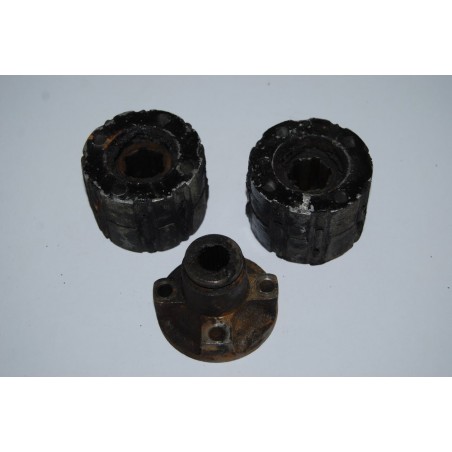 COPPIA GIUNTI SEMIASSI CON UN MANICOTTO PER FIAT 500 D ALBERO 17 MM