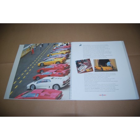 AUTOMOBILI LAMBORGHINI CARTELLA PROMO 1995 TESTI IN ITALIANO E INGLESE