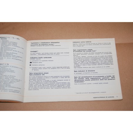 RENAULT 5 USO MANUTENZIONE L R1221 TL R1222 GTL R1225 TS R1224 SOCIETA' R2382