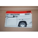 RENAULT R 1130 LIBRETTO USO MANUTENZIONE