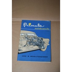 PRIMULA AUTOBIANCHI LIBRETTO USO MANUTENZIONE 3° EDIZIONE 1965