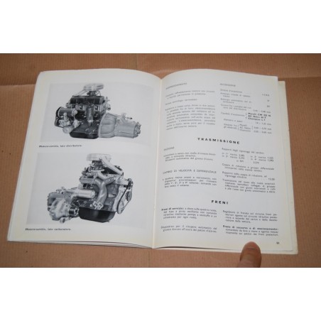 PRIMULA AUTOBIANCHI LIBRETTO USO MANUTENZIONE 3° EDIZIONE 1965
