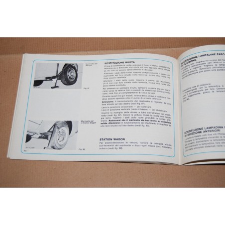 FORD TAUNUS MANUALE DI ISTRUZIONI EDIZIONE XI/72-5 IT OTTIMO