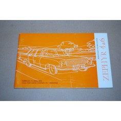 FORD ZEPHYR 4&6 MANUALE D'ISTRUZIONE EDIZIONE MAGGIO 1963