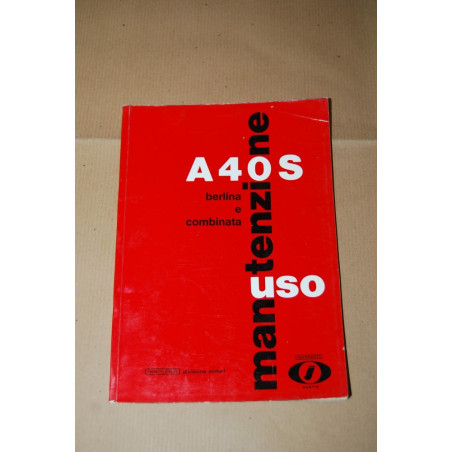 INNOCENTI AUSTIN LIBRETTO USO MANUTENZIONE A40 BERLINA E COMBINATA GENNAIO 1963