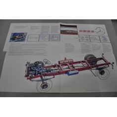 PROSPEKT DEPLIANT BROCHURE MERCEDES BENZ LA/LAK/LAS 322 + INSERTO DATI FRANCESE 2