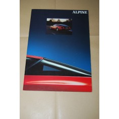 PROSPEKT BROCHURE DEPLIANT RENAULT ALPINE V 6 TURBO 10 PAGINE 06/1990