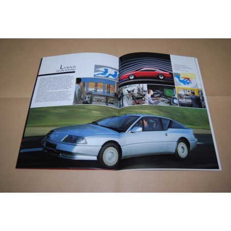 PROSPEKT BROCHURE DEPLIANT RENAULT ALPINE V 6 TURBO 14 PAGINE OTTIMO
