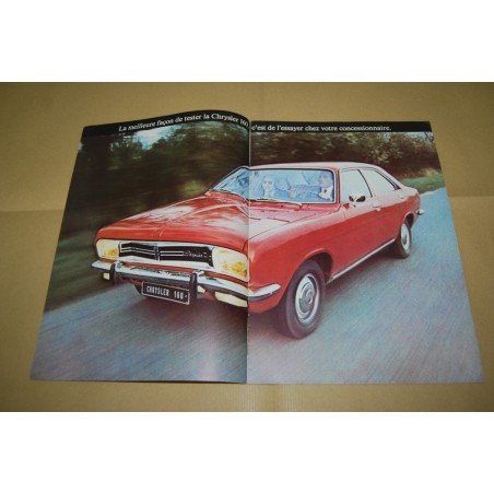 PROSPEKT BROCHURE DEPLIANT CHRYSLER 160 FRANCESE 6 PAGINE