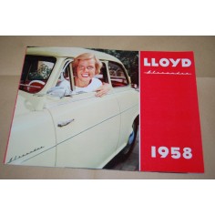 PROSPEKT BROCHURE DEPLIANT LLOYD ALEXANDER 1958 ITALIANO 6 PAG.