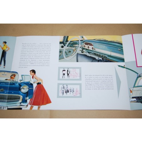 PROSPEKT BROCHURE DEPLIANT OPEL CAR A VAN FRANCESE 3 PAG.