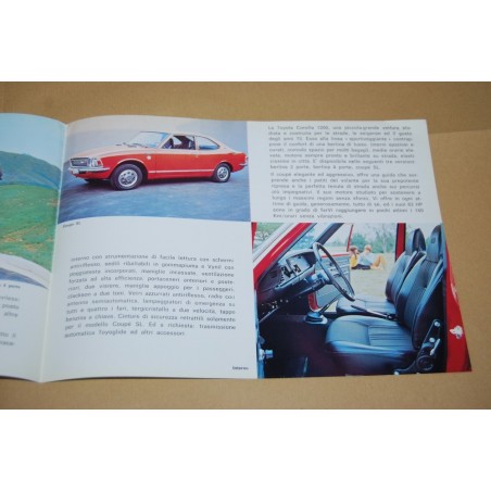 PROSPEKT BROCHURE DEPLIANT TOYOTA COROLLA BERLINA E COUPE'
