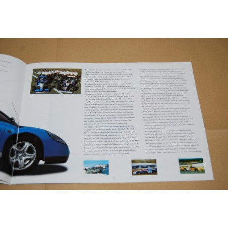PROSPEKT BROCHURE DEPLIANT RENAULT SPIDER ITALIANO 28 PAGINE 1998