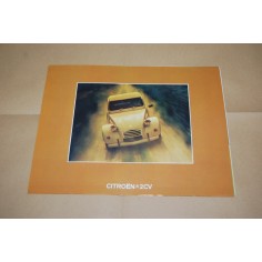 PROSPEKT BROCHURE DEPLIANT CITROEN 2CV FRANCESE 3 PAGINE 7/73