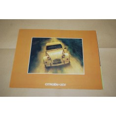 PROSPEKT BROCHURE DEPLIANT CITROEN 2 CV FRANCESE 3 PAGINE 7/73
