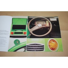 PROSPEKT BROCHURE DEPLIANT CITROEN 2 CV FRANCESE 3 PAGINE 7/73 2