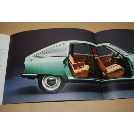 PROSPEKT BROCHURE DEPLIANT CITROEN GS FRANCESE 3 PAGINE 8/73