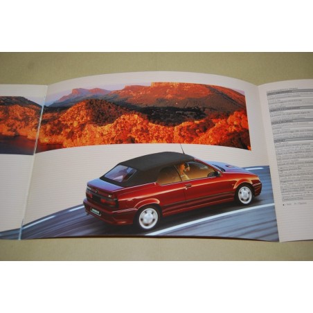 PROSPEKT BROCHURE DEPLIANT RENAULT 19 SPIDER 16 VALVOLE 5 PAG. ITALIANO 1992