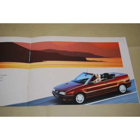 PROSPEKT BROCHURE DEPLIANT RENAULT 19 SPIDER 16 VALVOLE 5 PAG. ITALIANO 1992