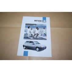 PROSPEKT BROCHURE DEPLIANT RENAULT 5 FIVE E SUPERFIVE ITALIANO 4 PAG.