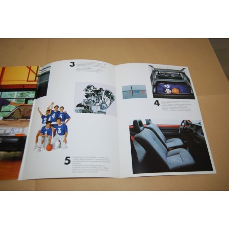 PROSPEKT BROCHURE DEPLIANT RENAULT 5 FIVE E SUPERFIVE ITALIANO 4 PAG.