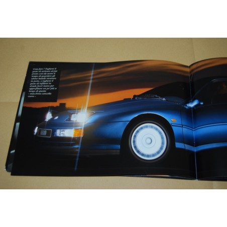 PROSPEKT BROCHURE DEPLIANT RENAULT ALPINE A610 ITA 10 PAG. + SUPP. TURBO 1992