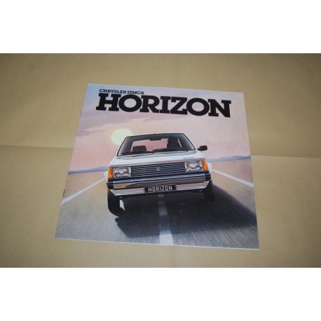 PROSPEKT BROCHURE DEPLIANT CHRYSLER SIMCA HORIZON FRANCESE 8 PAG. 1978