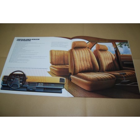 PROSPEKT BROCHURE DEPLIANT CHRYSLER SIMCA HORIZON FRANCESE 8 PAG. 1978