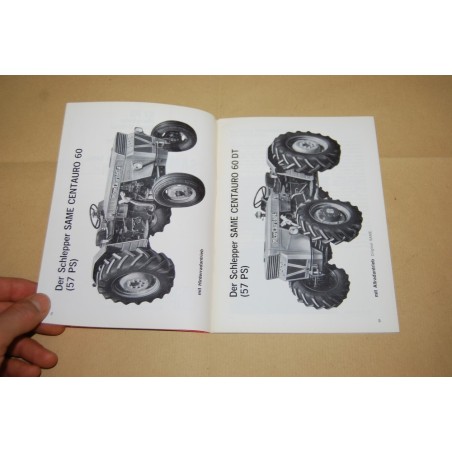 BIETRIEBSUNTERWEISUNG UND ISTANDHALTUNG SAME CENTAURO 57 PS DIESEL V MOTOR
