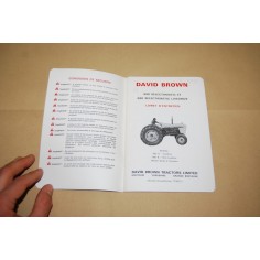 LIVRET D'INSTRUCTIONS ET D'ENTRETIEN DAVID BROWN 900 A & B SELECTAMATIC 2