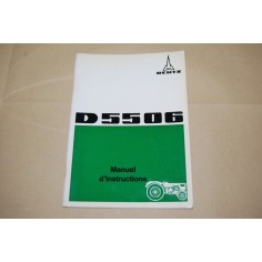 LIVRET D'INSTRUCTIONS ET D'ENTRETIEN DEUTZ D5506 FRENCH TEXT