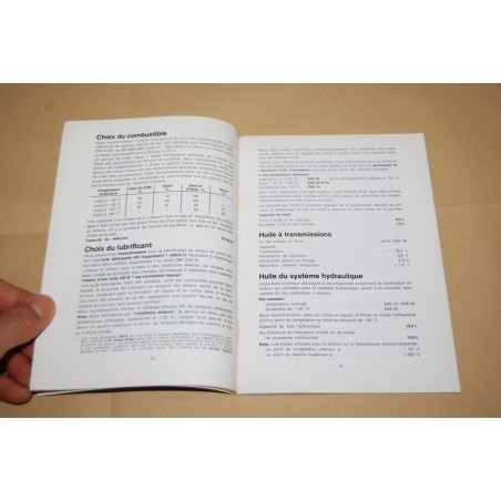 LIVRET D'INSTRUCTIONS ET D'ENTRETIEN DEUTZ D5506 FRENCH TEXT