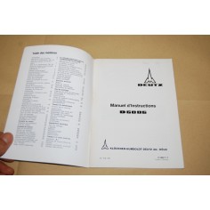 LIVRET D'INSTRUCTIONS ET D'ENTRETIEN DEUTZ D6006 FRENCH TEXT 2