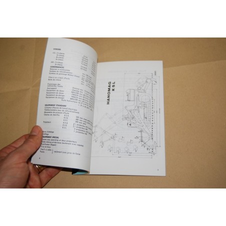 LIVRET D'INSTRUCTIONS ET D'ENTRETIEN HANOMAG K5 1032/62 F