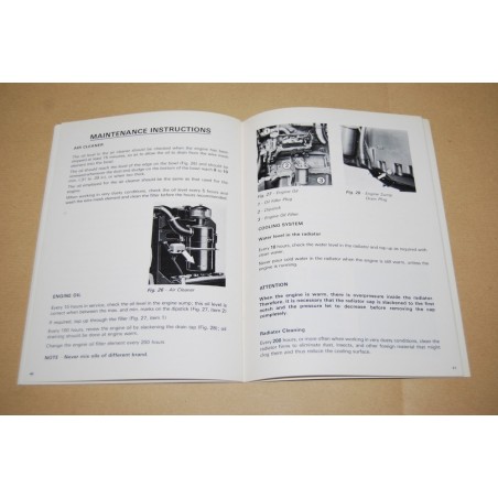 OPERATOR INSTRUCTION BOOK TRATTRICE LANDINI 8500 2 & 4 WD 1st PRINT