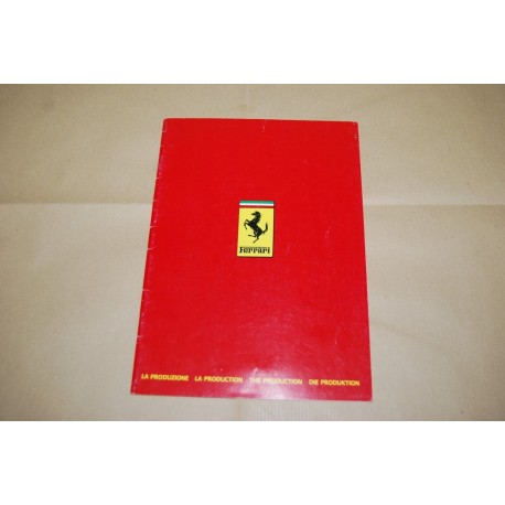 Brochure Ferrari 1986 La Produzione The Production La Production Die Produktion