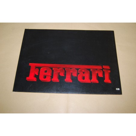 Ferrari cartella stampa gamma 1984 - English text