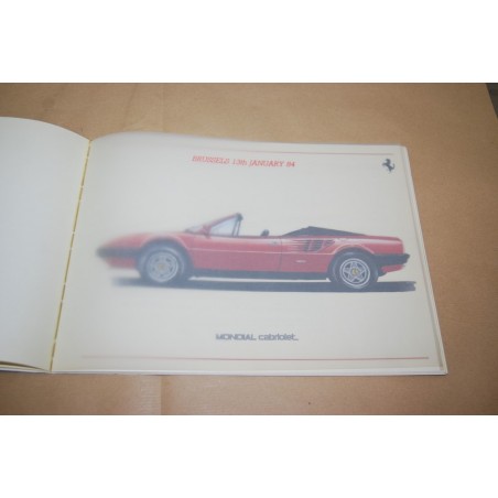 Ferrari cartella stampa gamma 1984 - English text