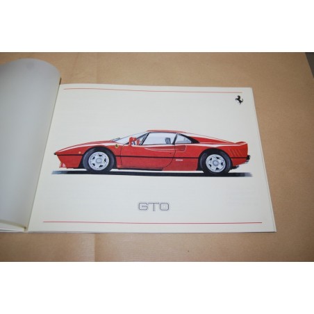 Ferrari cartella stampa gamma 1984 - English text