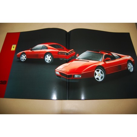 Prospekt brochure depliant Ferrari 348 poster 4 pagine
